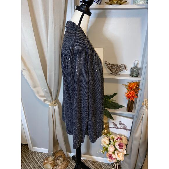 Calvin Klein Sparkling Black Blouse - Picture 6 of 12